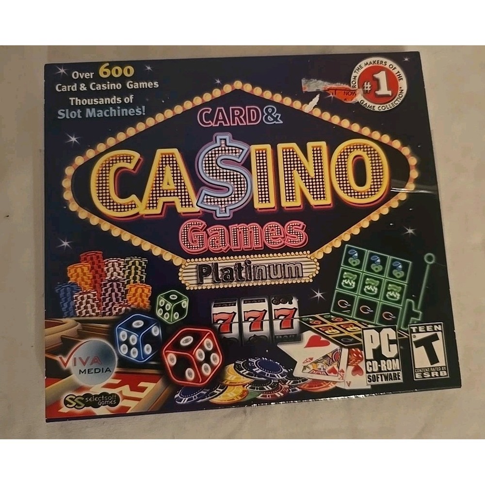 Card‎ & Casino Games Platinum (PC, 2007) *New,Sealed*